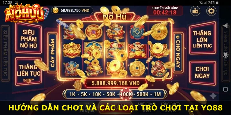 Hướng dẫn chơi và các loại trò chơi tại Yo88