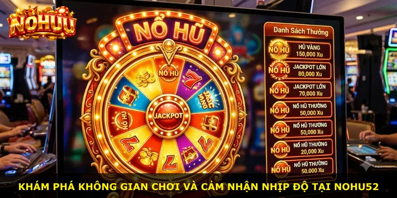 Khám phá không gian chơi và cảm nhận nhịp độ tại Nohu52