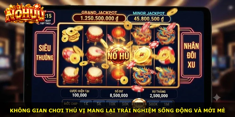 Không gian chơi thú vị mang lại trải nghiệm sống động và mới mẻ