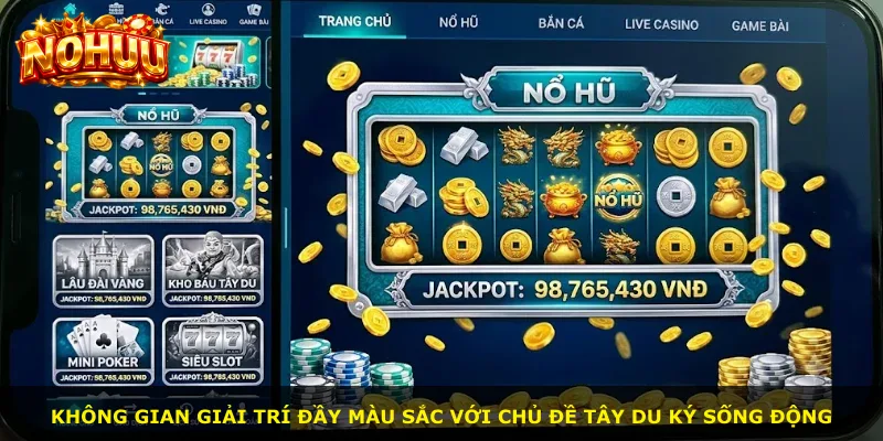 Không gian giải trí đầy màu sắc với chủ đề Tây Du Ký sống động