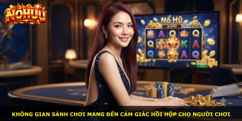 Không gian sảnh chơi mang đến cảm giác hồi hộp cho người chơi