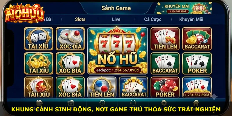 Khung cảnh sinh động, nơi game thủ thỏa sức trải nghiệm