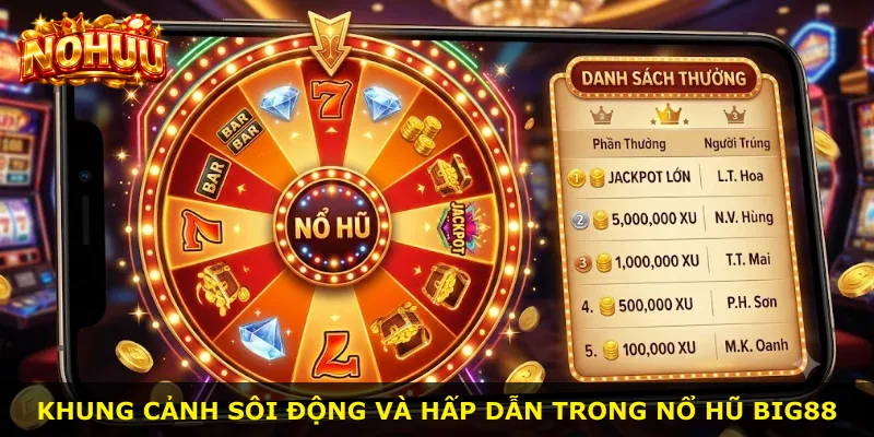 Khung cảnh sôi động và hấp dẫn trong Nổ Hũ Big88