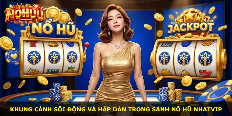 Khung cảnh sôi động và hấp dẫn trong sảnh Nổ Hũ Nhatvip