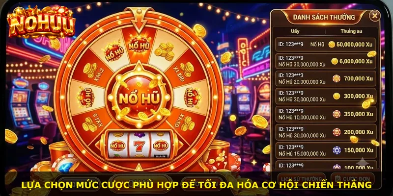 Lựa chọn mức cược phù hợp để tối đa hóa cơ hội chiến thắng