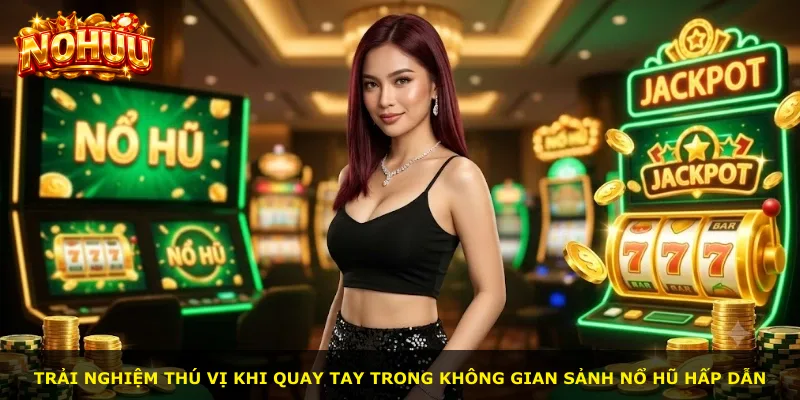 Trải nghiệm thú vị khi quay tay trong không gian sảnh nổ hũ hấp dẫn